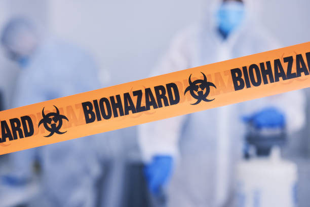 Professional Biohazard Cleanup technician working in Northfield, NJ